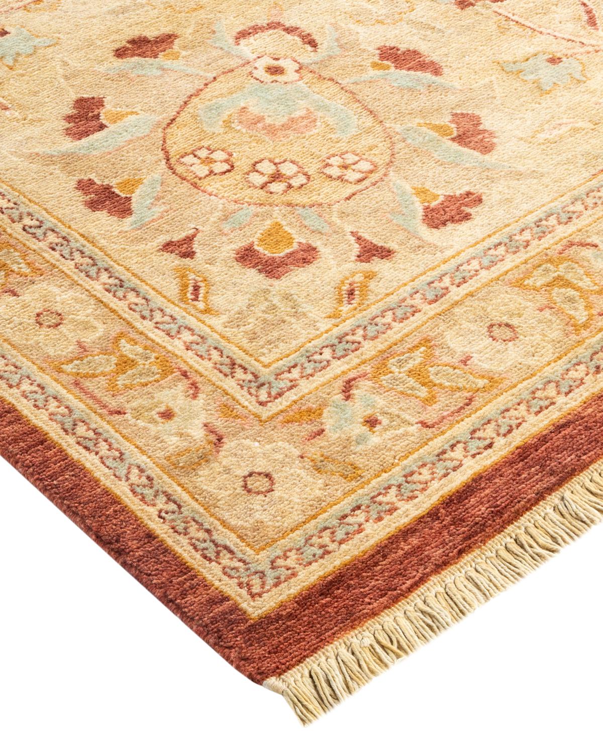 Alfombra única Hand Made Contemporánea Ecléctica Rosa Lana en venta
