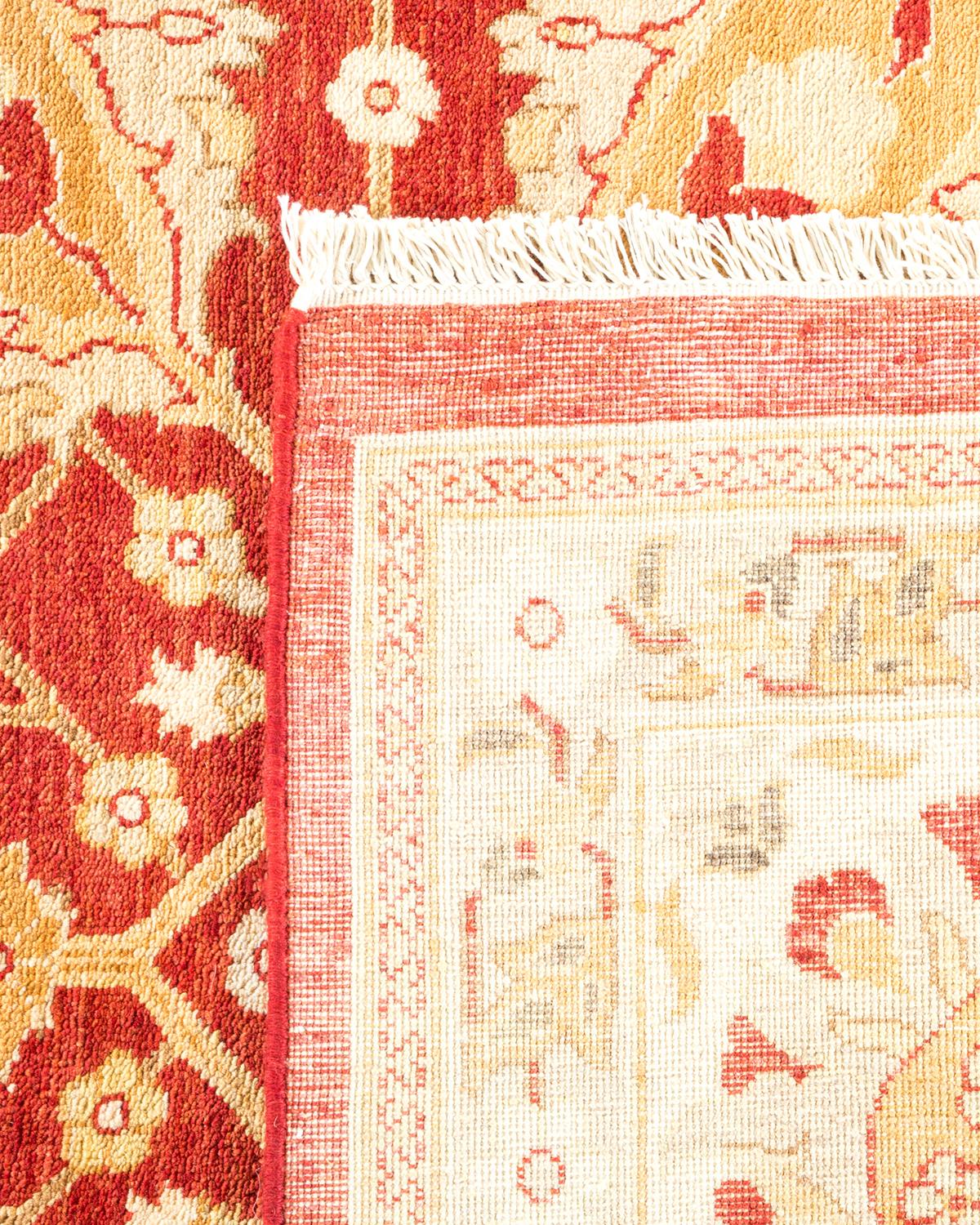 Alfombra única Hand Made Contemporánea Ecléctica Roja Anudado a mano en venta