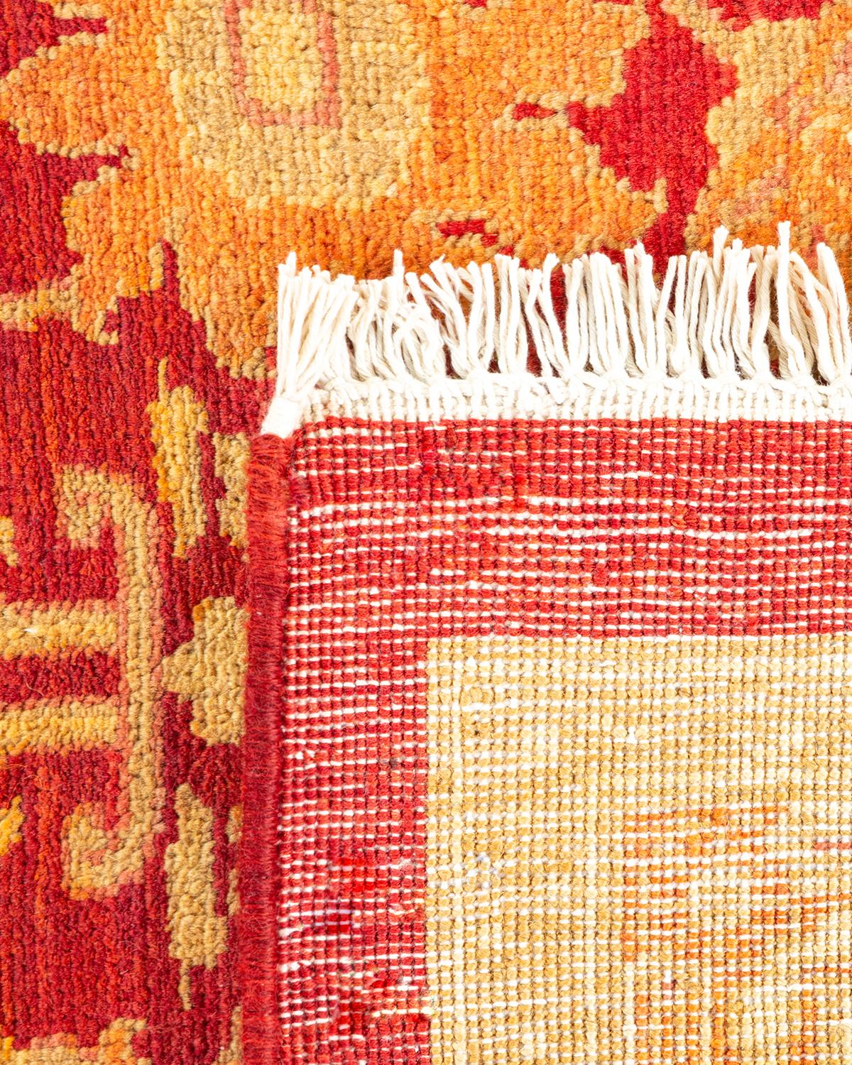 Alfombra única Hand Made Contemporánea Ecléctica Roja Anudado a mano en venta