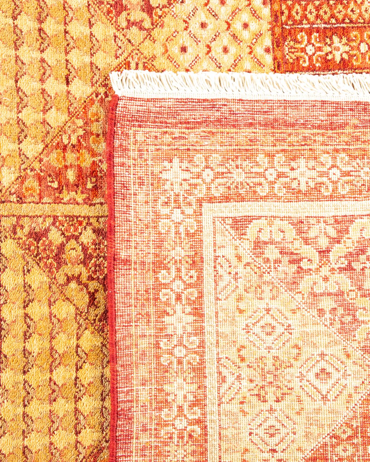 Alfombra única Hand Made Contemporánea Ecléctica Roja Anudado a mano en venta