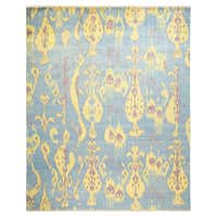 Kinder Modern Blue Moon Large Hexagon Area Rug For Sale at 1stDibs