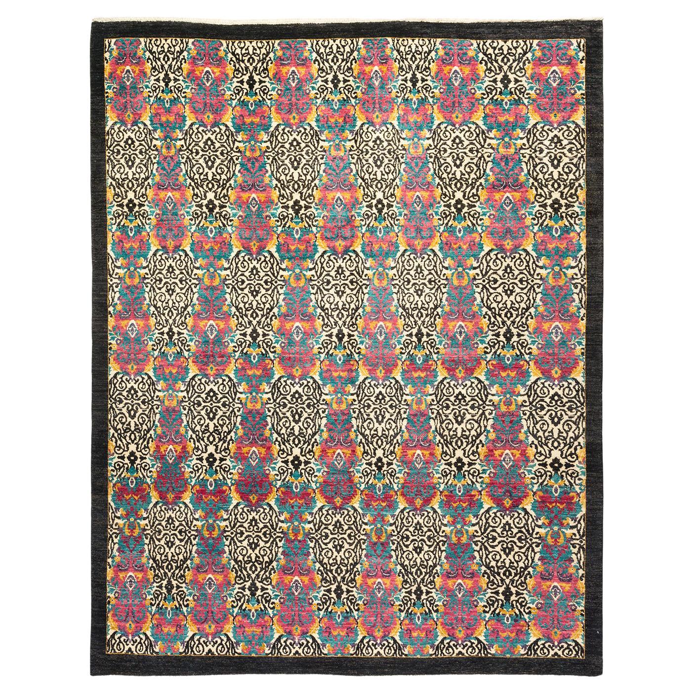 OneofaKind Hand Made Contemporary Suzani Ivory Area Rug For Sale at