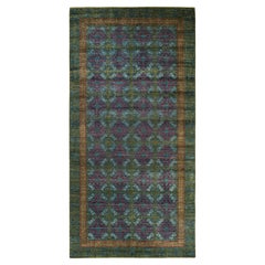 One-of-a-Kind Hand Made Contemporary Suzani Green Area Rug One-of-a-Kind Hand Made Contemporary Suzani Green Area Rug