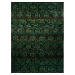 One-of-a-kind Hand Made Contemporary Vibrance Black Area Rug One-of-a-kind Hand Made Contemporary Vibrance Black Area Rug