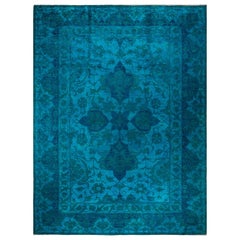 One-Of-A-Kind Hand Made Contemporary Vibrance Green Area Rug One-Of-A-Kind Hand Made Contemporary Vibrance Green Area Rug