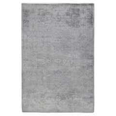 One-of-a-kind Hand Made Contemporary Vibrance Light Gray Area Rug