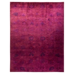 One-of-a-kind Hand Made Contemporary Vibrance Pink Area Rug One-of-a-kind Hand Made Contemporary Vibrance Pink Area Rug