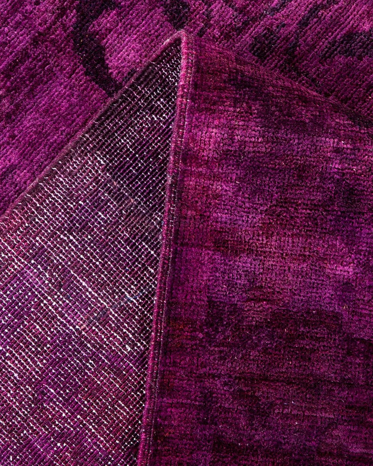 One-Of-A-Kind Hand Made Contemporary Vibrance Purple Area Rug For Sale ...