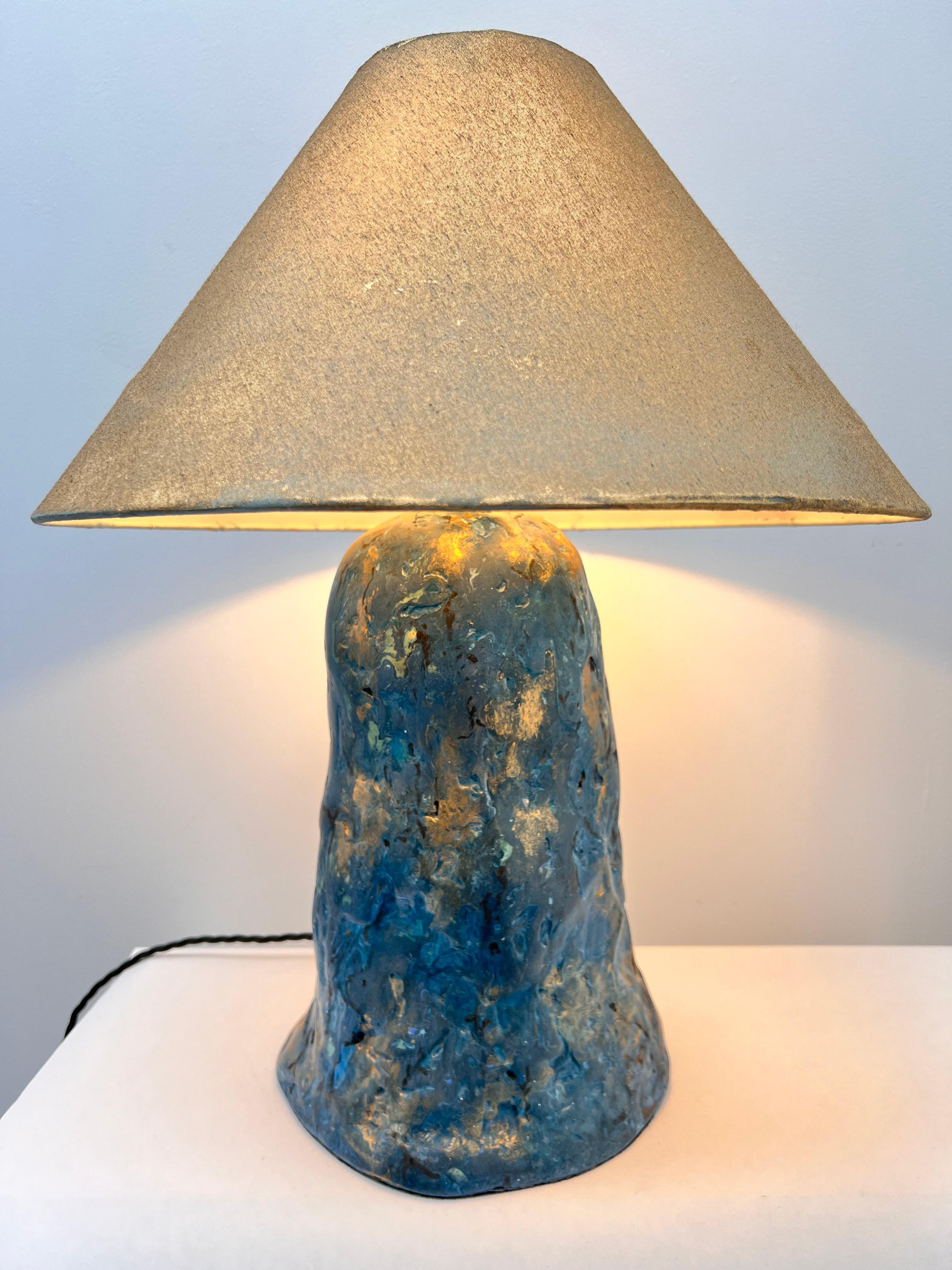 Modern One of a kind hand made table lamp For Sale