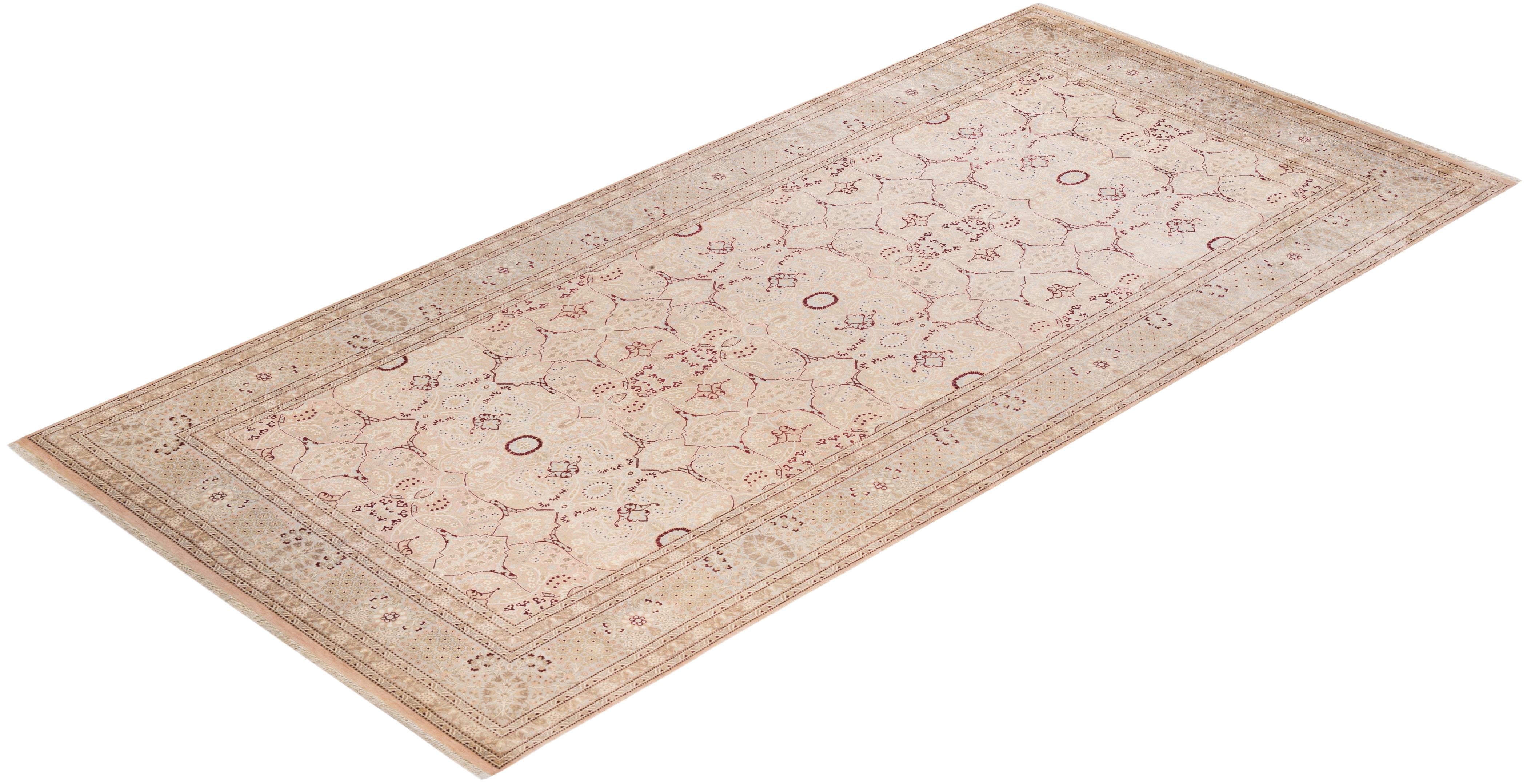 Las alfombras de la colección Mogul, con sus colores discretos y sus diseños en toda la superficie, aportarán una sofisticación atemporal a cualquier habitación. Influenciadas por un espectro de diseños turcos, indios y persas, los artesanos que