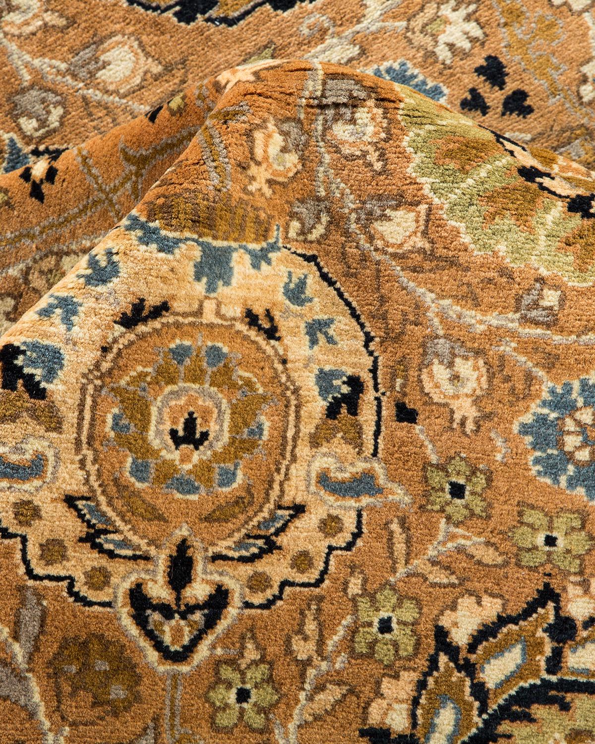 Autre Tapis traditionnel Mogul noir unique fait à la main, unique en son genre en vente