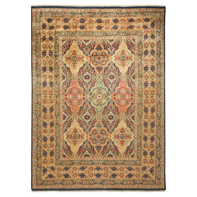 301863 Peshawar Oushak Bordered Ivory Rug 8'2 x 10'4 Bedroom eCarpet Gallery Large Area Rug for Living Room Hand-Knotted Wool Rug 301863 Peshawar Oushak Bordered Ivory Rug 8'2 x 10'4 Bedroom eCarpet Gallery Large Area Rug for Living Room Hand-Knotted Wool Rug