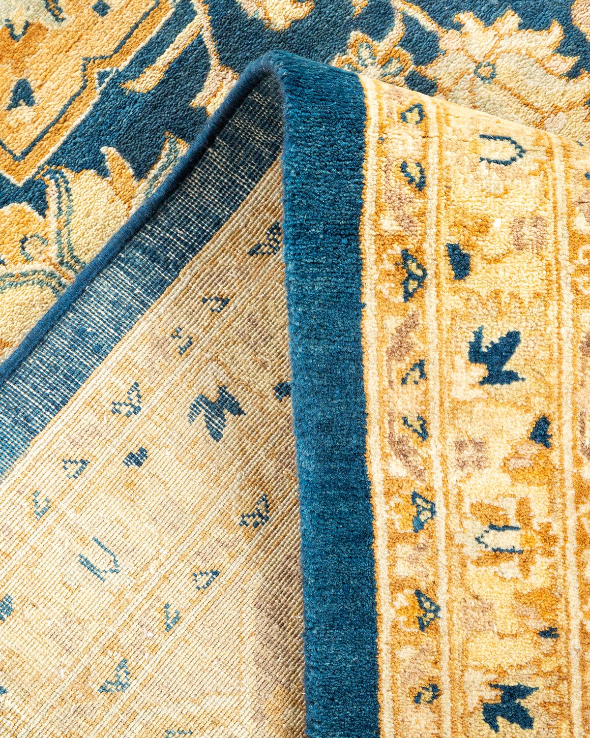 Alfombra tradicional azul Mogul, Hand Made, única en su género Pakistaní en venta