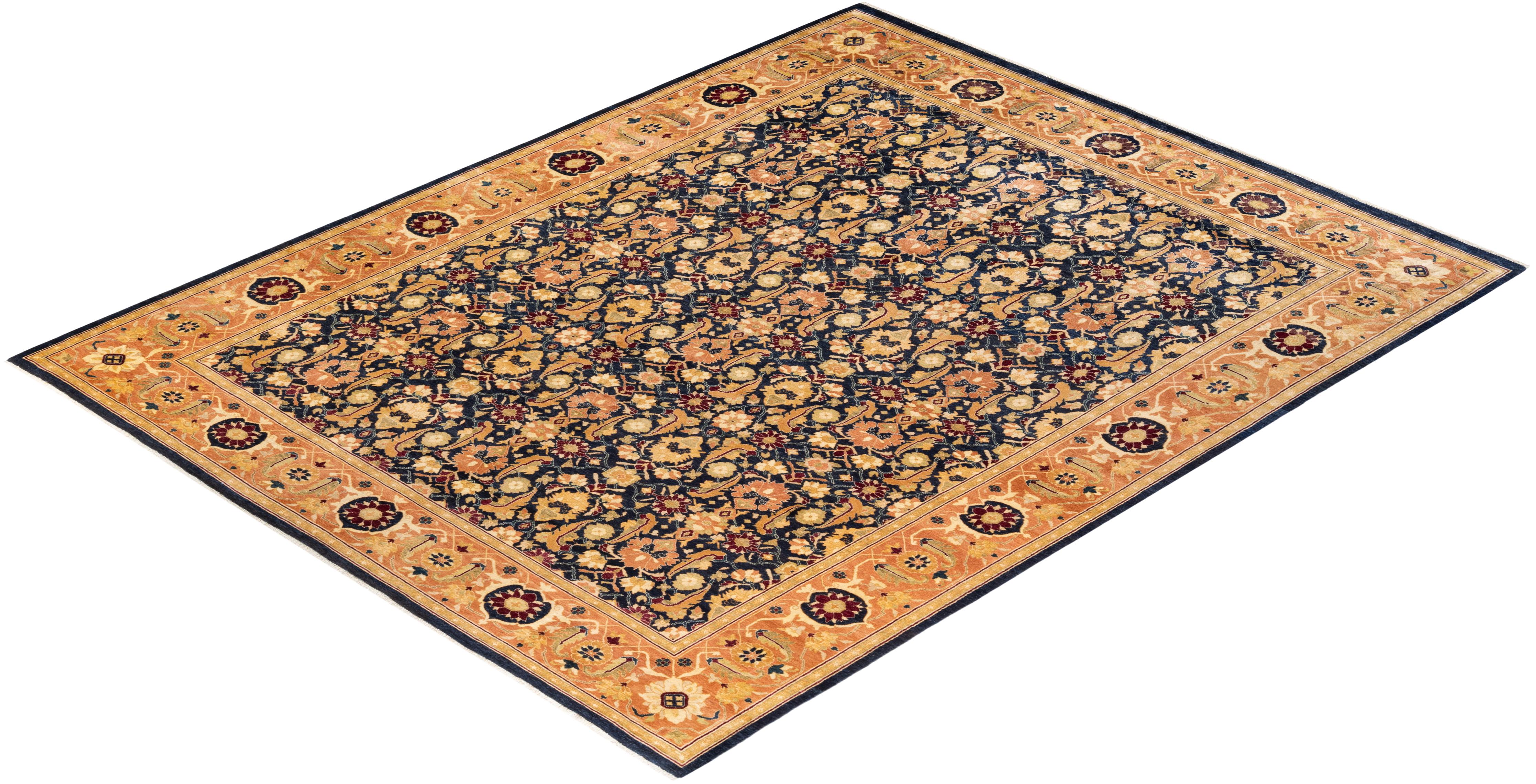 With understated palettes and allover designs, the rugs in the Mogul Collection will bring timeless sophistication to any room. Influenced by a spectrum of Turkish, Indian, and Persian designs, the artisans who handweave these wool rugs imbue