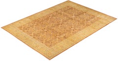 Tappeto tradizionale Mogul Brown Hand Made unico nel suo genere