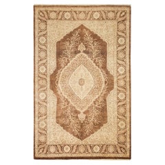 Tappeto tradizionale Mogul Brown Hand Made, unico nel suo genere.