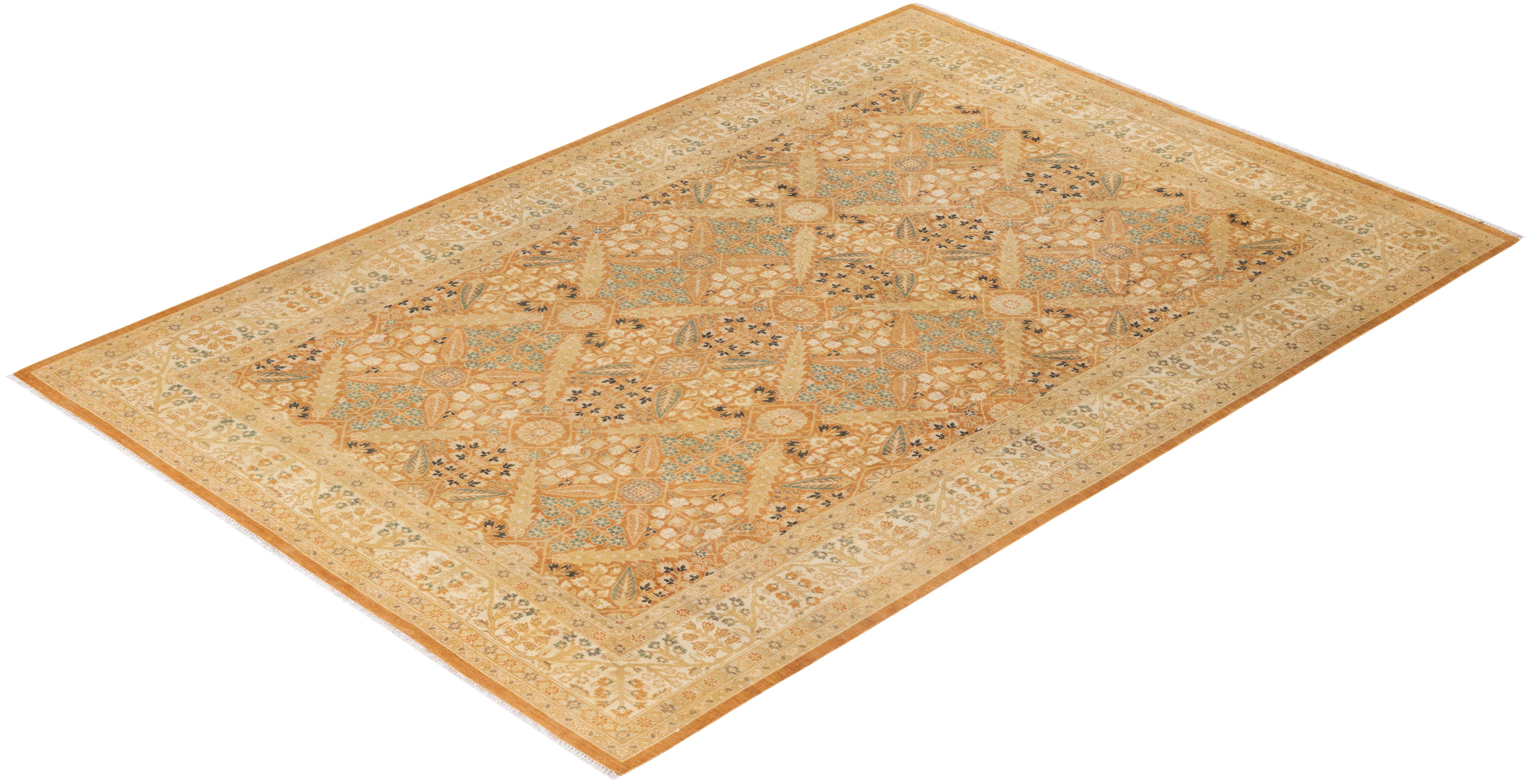 Con palette sobrie e disegni allover, i tappeti della Collezione Mogul doneranno una raffinatezza senza tempo a qualsiasi stanza. Influenzati da uno spettro di disegni turchi, indiani e persiani, gli artigiani che tessono a mano questi tappeti di