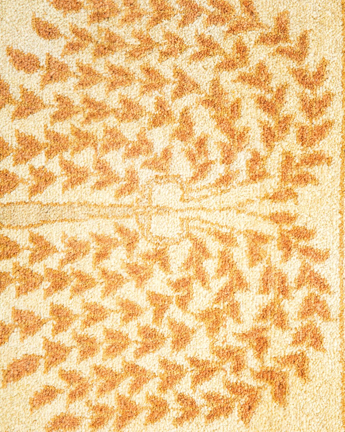 XXI secolo e contemporaneo Tappeto tradizionale Mogul Brown, unico nel suo genere, Hand Made in vendita