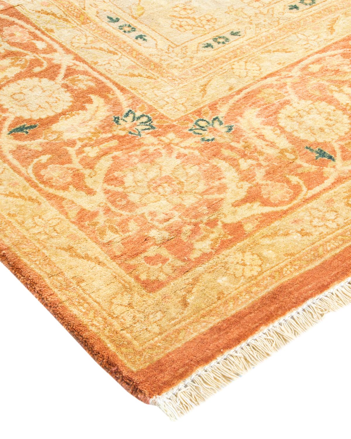 Lana Tappeto tradizionale Mogul Brown, unico nel suo genere, Hand Made in vendita