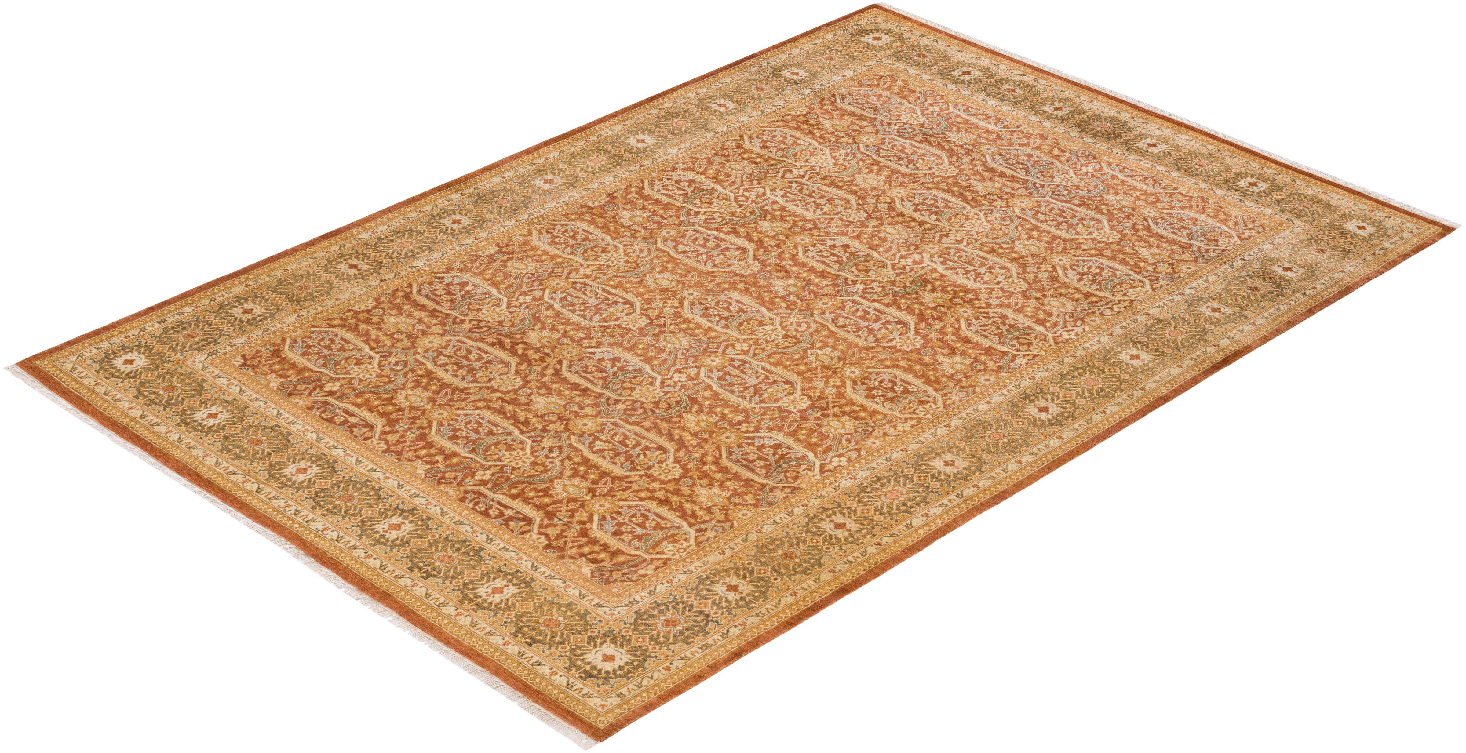 Avec leurs palettes discrètes et leurs motifs à l'envers, les tapis de la collection Mogul apporteront une sophistication intemporelle à n'importe quelle pièce. Influencés par un éventail de motifs turcs, indiens et persans, les artisans qui tissent