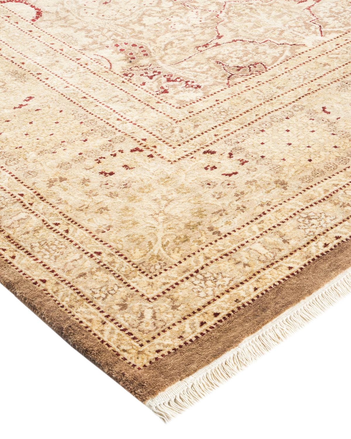 Lana Tappeto tradizionale Mogul Brown Hand Made unico nel suo genere
