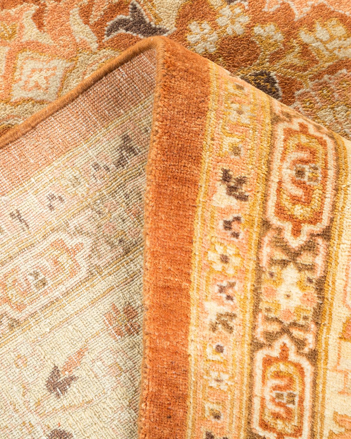 Alfombra tradicional Mogul marrón, única en su género, Hand Made Pakistaní en venta