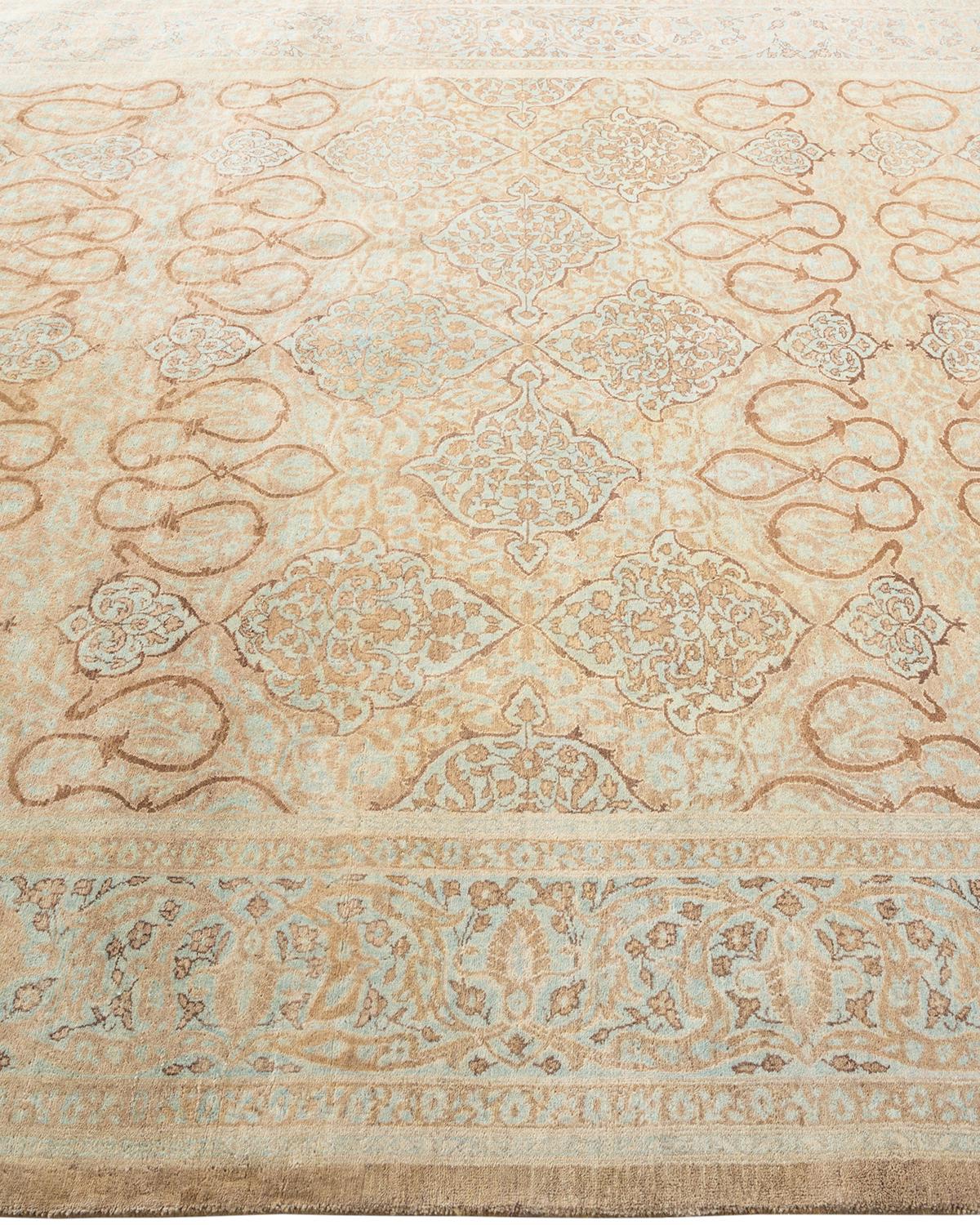 Tappeto tradizionale Mogul Brown Hand Made unico nel suo genere In condizioni Nuovo a Norwalk, CT