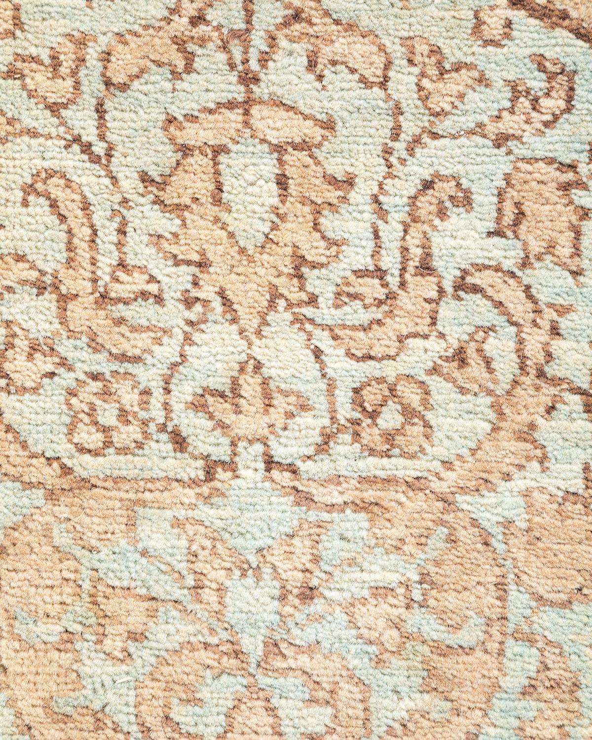 XXI secolo e contemporaneo Tappeto tradizionale Mogul Brown Hand Made unico nel suo genere