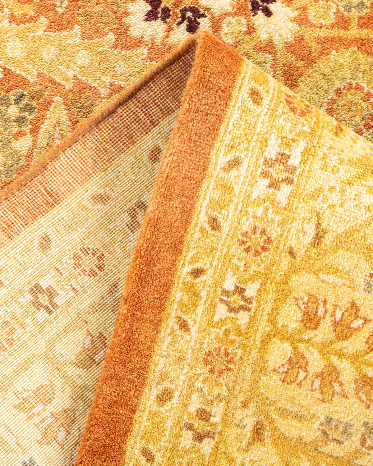 Pakistano Tappeto tradizionale Mogul Brown, unico nel suo genere, Hand Made in vendita
