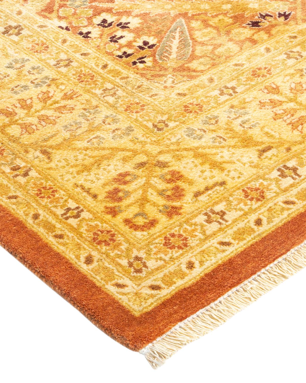 Lana Tappeto tradizionale Mogul Brown, unico nel suo genere, Hand Made in vendita