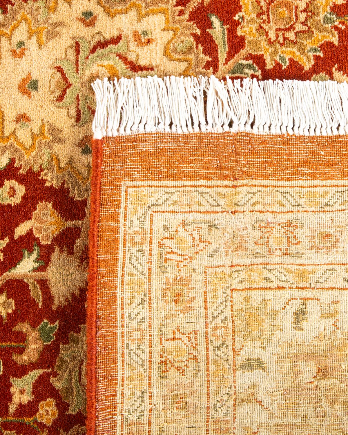 Tapis traditionnel Mogul marron unique en son genre fabriqué à la main Neuf - En vente à Norwalk, CT