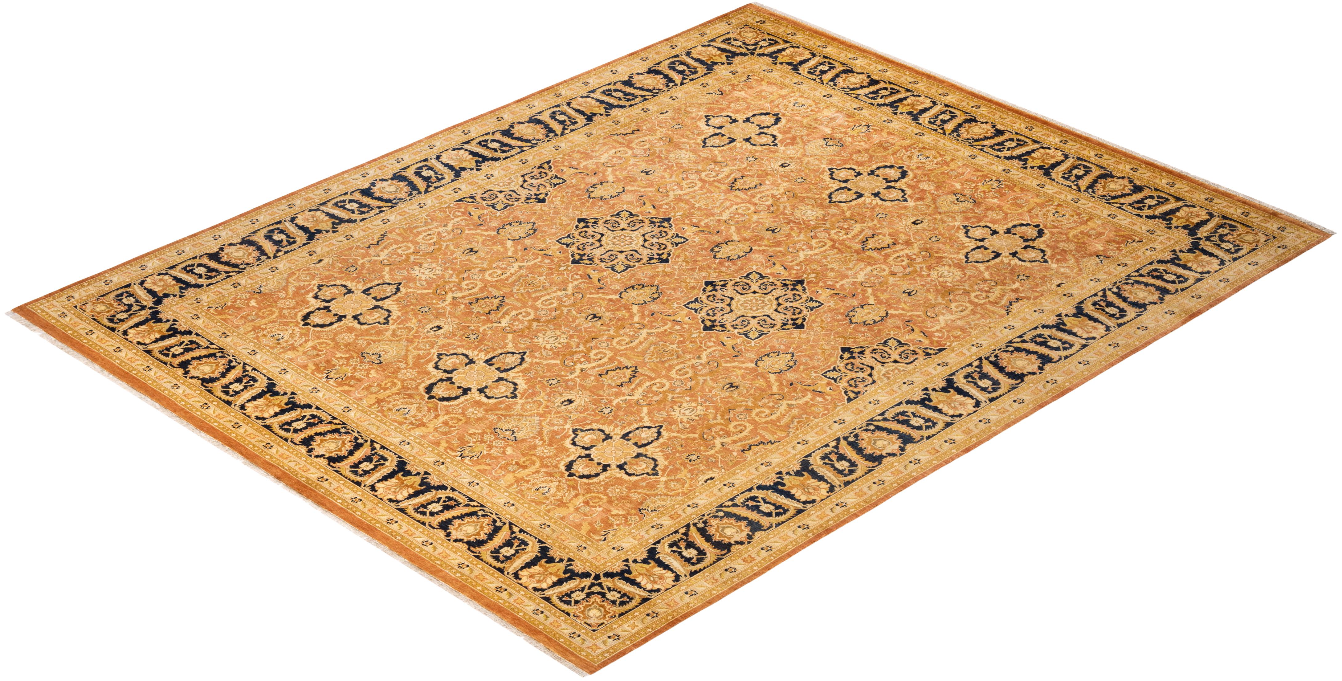 With understated palettes and allover designs, the rugs in the Mogul Collection will bring timeless sophistication to any room. Influenced by a spectrum of Turkish, Indian, and Persian designs, the artisans who handweave these wool rugs imbue