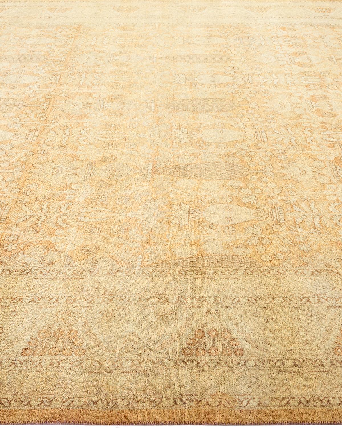 Tappeto tradizionale Mogul Brown Hand Made, unico nel suo genere. In condizioni Nuovo in vendita a Norwalk, CT