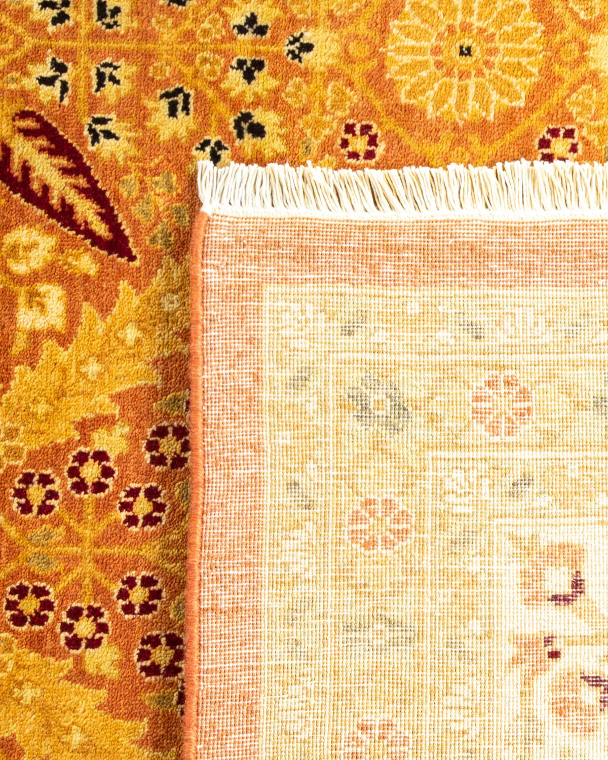 Alfombra tradicional Mogul marrón, única en su género, Hand Made Anudado a mano en venta