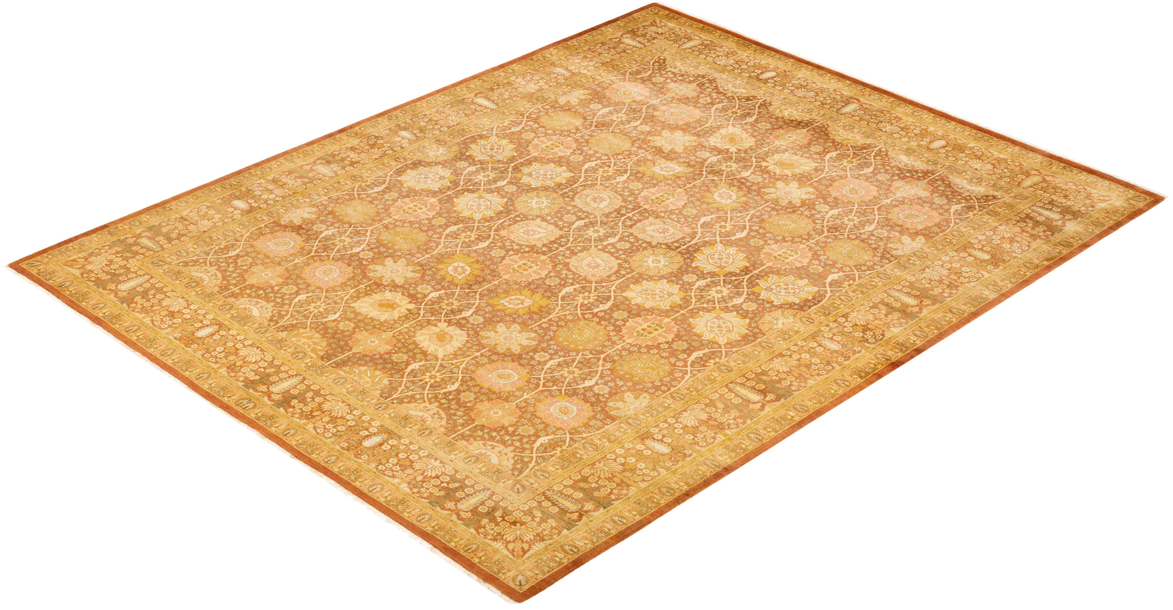 Las alfombras de la colección Mogul, con sus colores discretos y sus diseños en toda la superficie, aportarán una sofisticación atemporal a cualquier habitación. Influenciadas por un espectro de diseños turcos, indios y persas, los artesanos que
