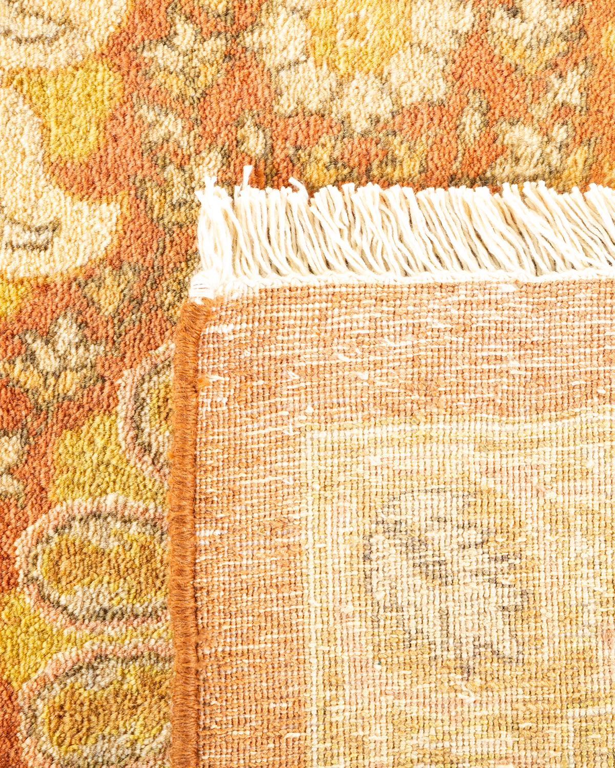 Alfombra tradicional Mogul marrón, única en su género, Hand Made Anudado a mano en venta