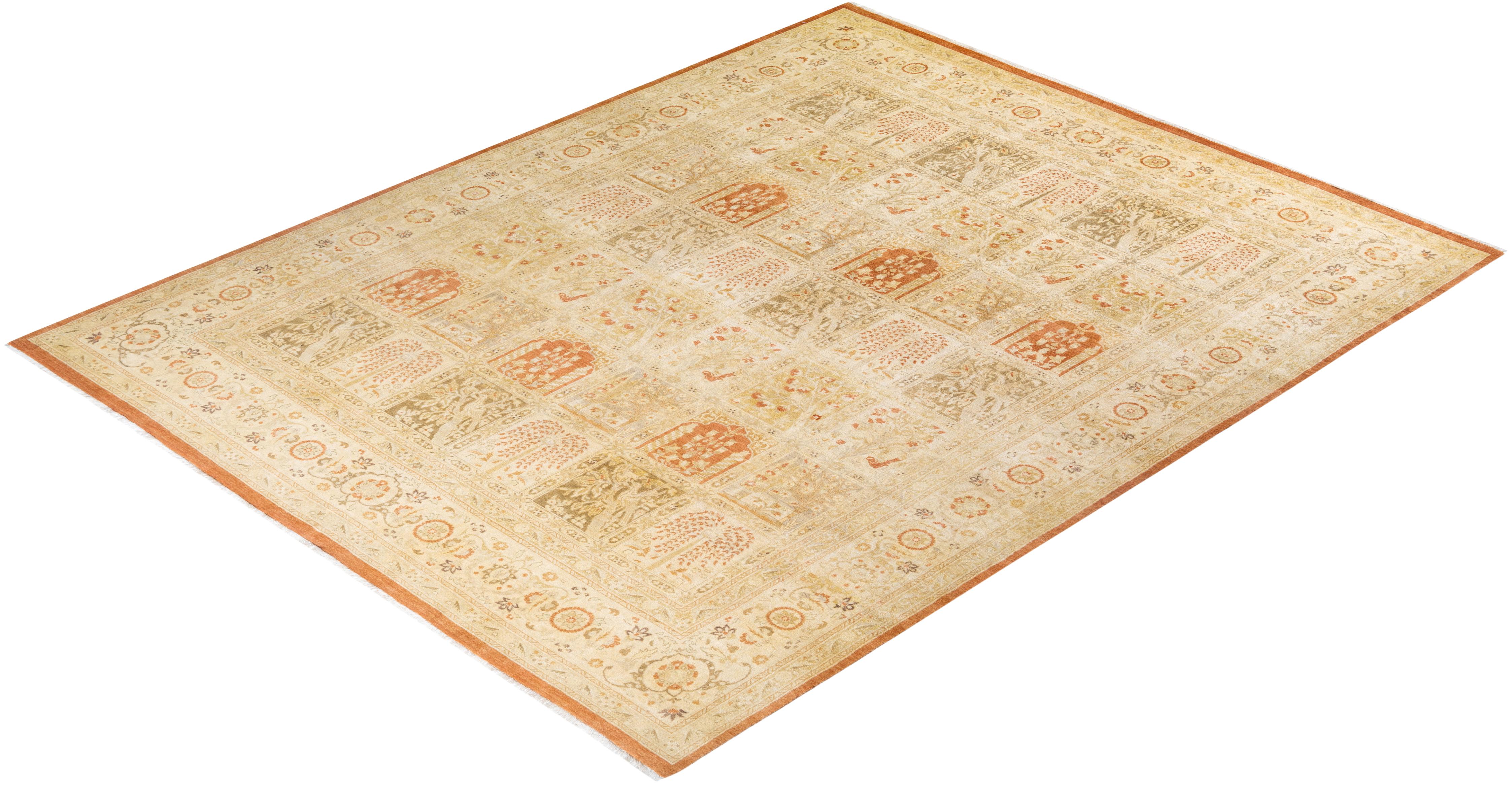 Con palette sobrie e disegni allover, i tappeti della Collezione Mogul doneranno una raffinatezza senza tempo a qualsiasi stanza. Influenzati da uno spettro di disegni turchi, indiani e persiani, gli artigiani che tessono a mano questi tappeti di
