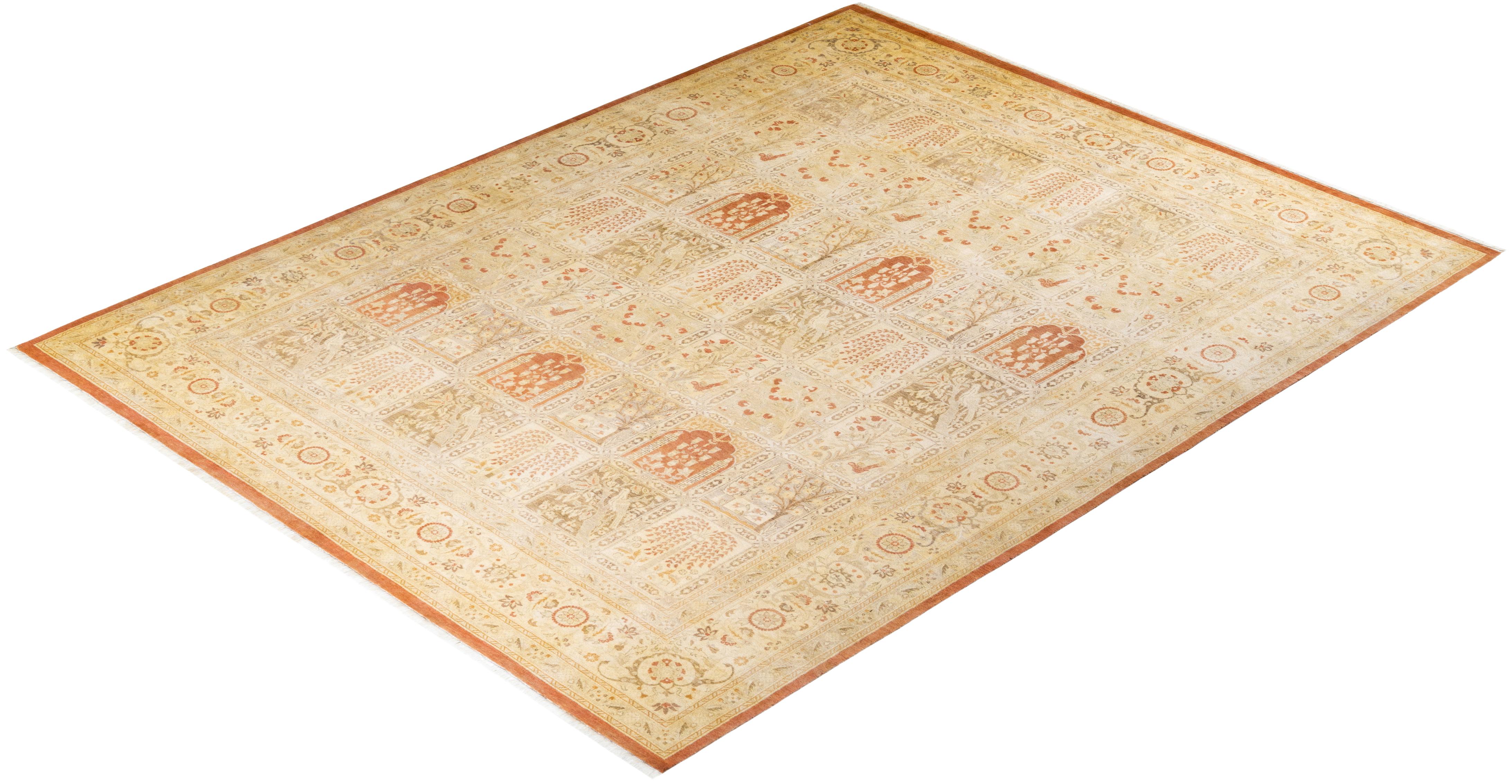 Las alfombras de la colección Mogul, con sus colores discretos y sus diseños en toda la superficie, aportarán una sofisticación atemporal a cualquier habitación. Influenciadas por un espectro de diseños turcos, indios y persas, los artesanos que