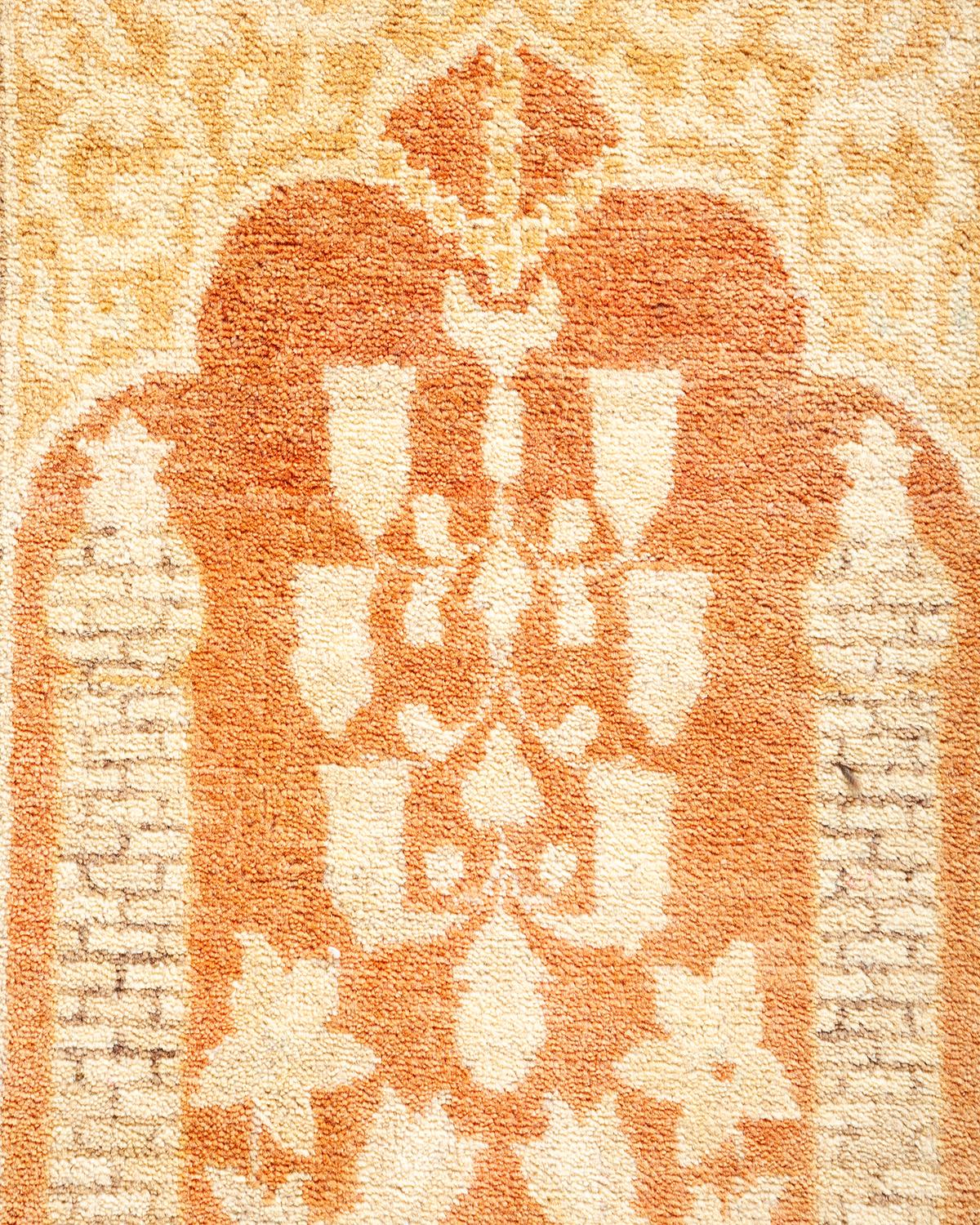 Alfombra tradicional Mogul marrón, única en su género, Hand Made Siglo XXI y contemporáneo en venta