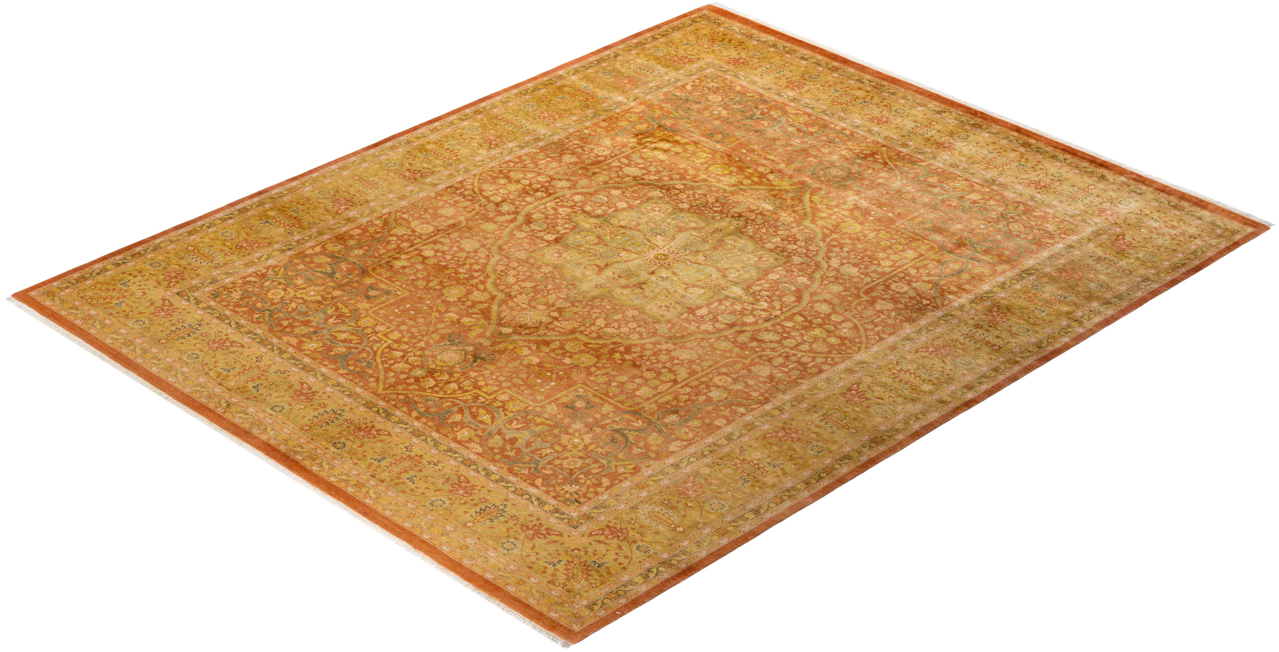 Las alfombras de la colección Mogul, con sus colores discretos y sus diseños en toda la superficie, aportarán una sofisticación atemporal a cualquier habitación. Influenciadas por un espectro de diseños turcos, indios y persas, los artesanos que
