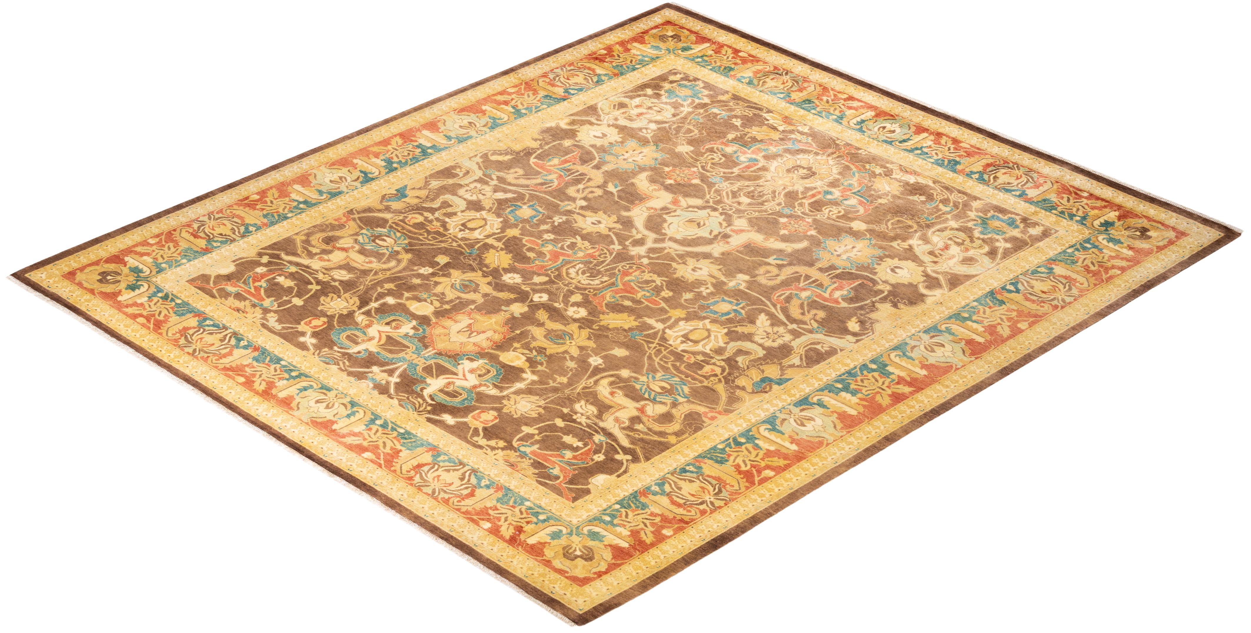 Avec leurs palettes discrètes et leurs motifs allover, les tapis de la collection Mogul apporteront une sophistication intemporelle à n'importe quelle pièce. Influencés par un éventail de motifs turcs, indiens et persans, les artisans qui tissent à