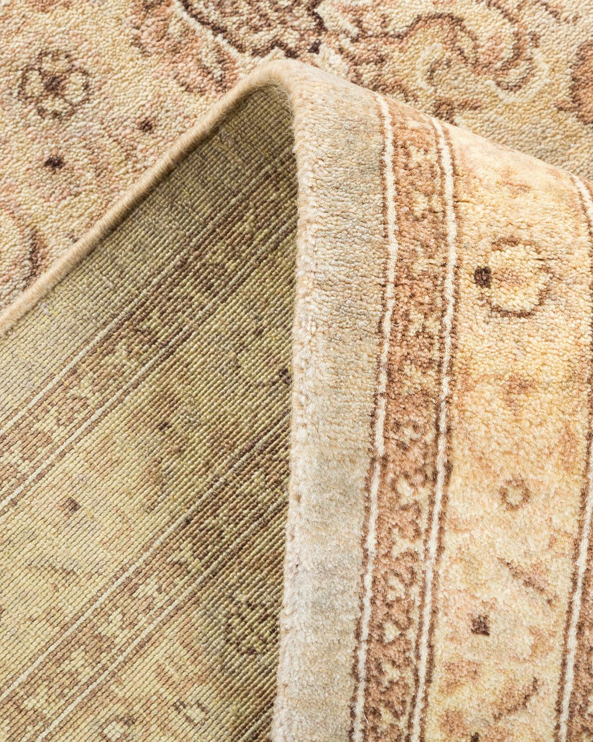 Pakistanais Tapis traditionnel Mogul gris unique en son genre fait à la main en vente