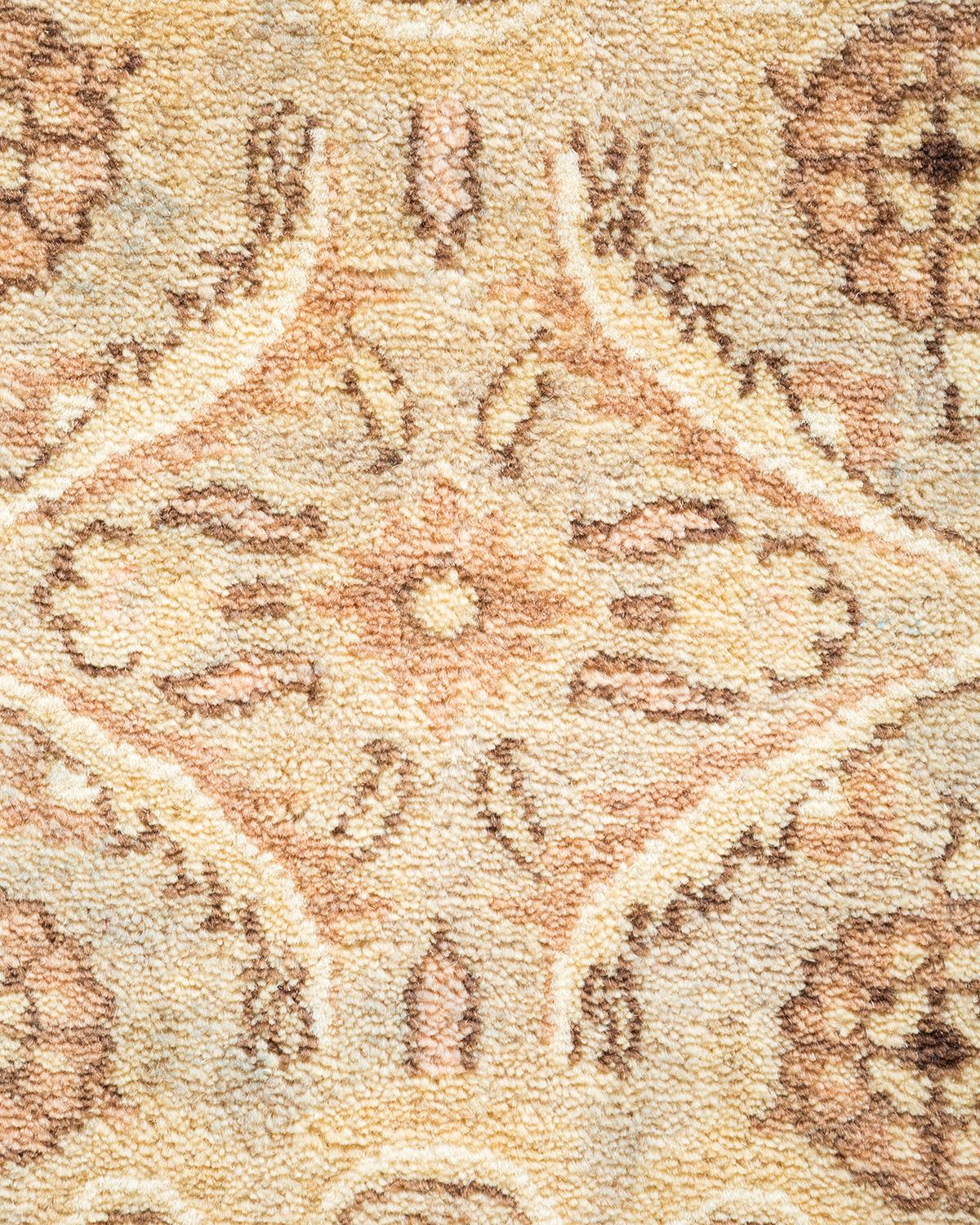 XXIe siècle et contemporain Tapis traditionnel Mogul gris unique en son genre fait à la main en vente