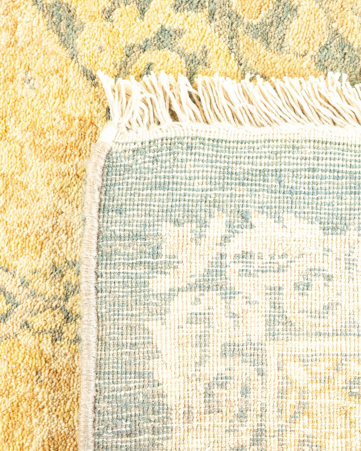 Noué à la main Tapis traditionnel Mogul gris unique en son genre fait à la main en vente