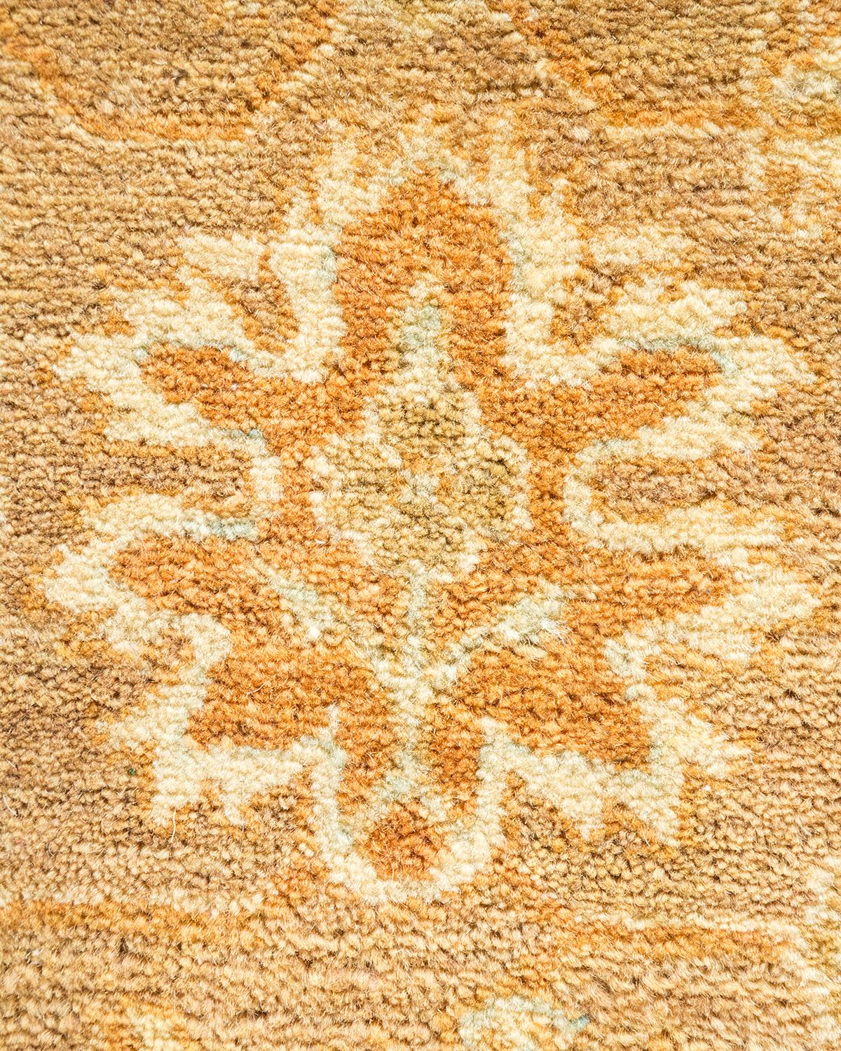 Alfombra tradicional verde Mogul, única en su género, Hand Made Pakistaní en venta