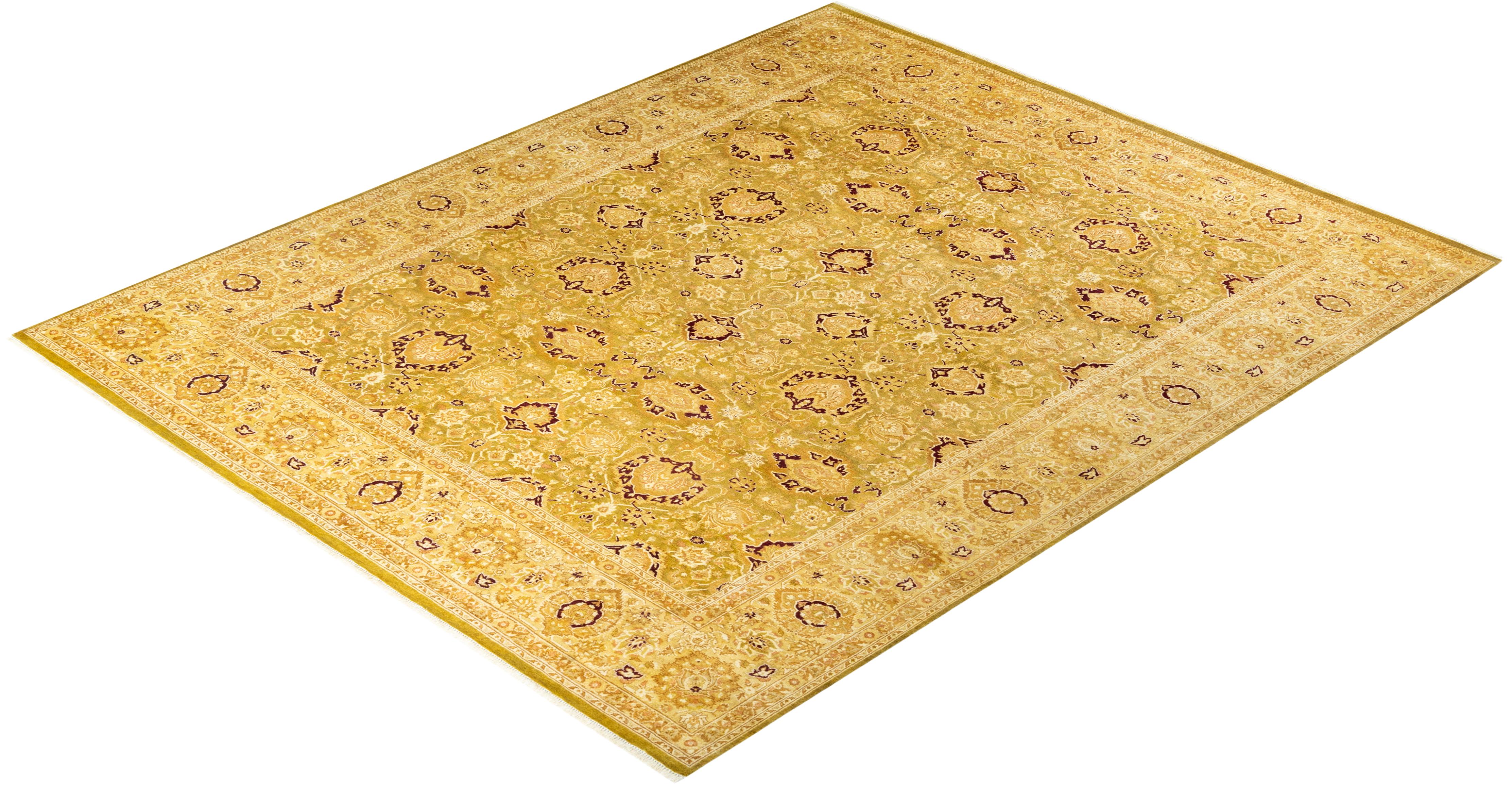 With understated palettes and allover designs, the rugs in the Mogul Collection will bring timeless sophistication to any room. Influenced by a spectrum of Turkish, Indian, and Persian designs, the artisans who handweave these wool rugs imbue