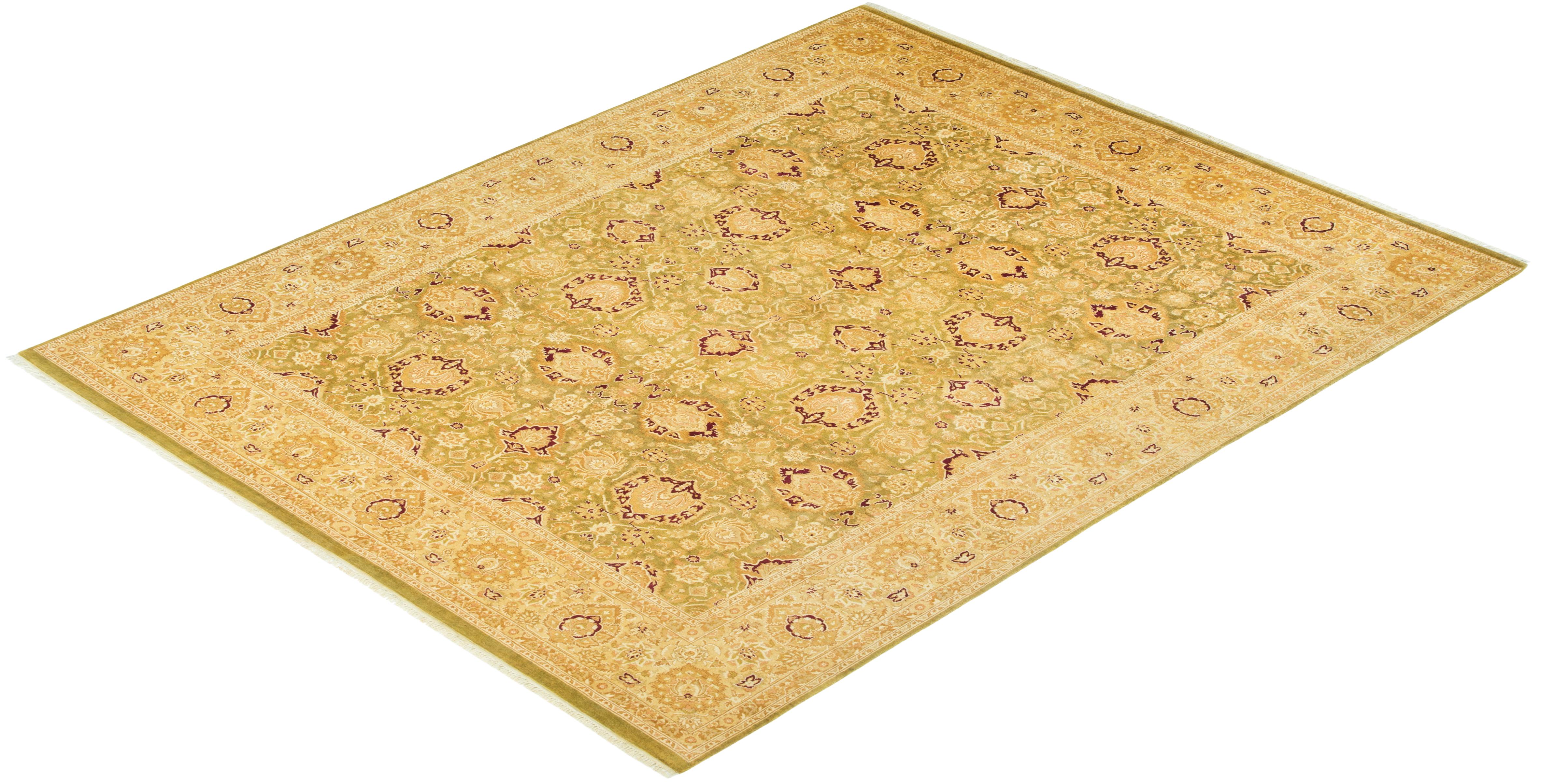 With understated palettes and allover designs, the rugs in the Mogul Collection will bring timeless sophistication to any room. Influenced by a spectrum of Turkish, Indian, and Persian designs, the artisans who handweave these wool rugs imbue