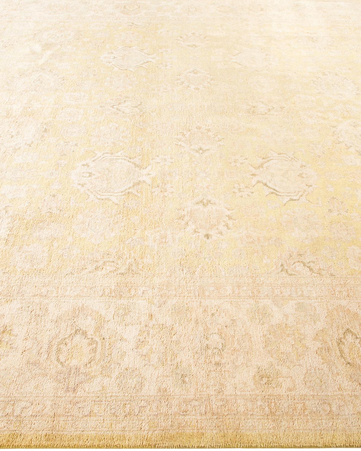 Tapis traditionnel vert moghol unique fait main, unique en son genre Neuf - En vente à Norwalk, CT