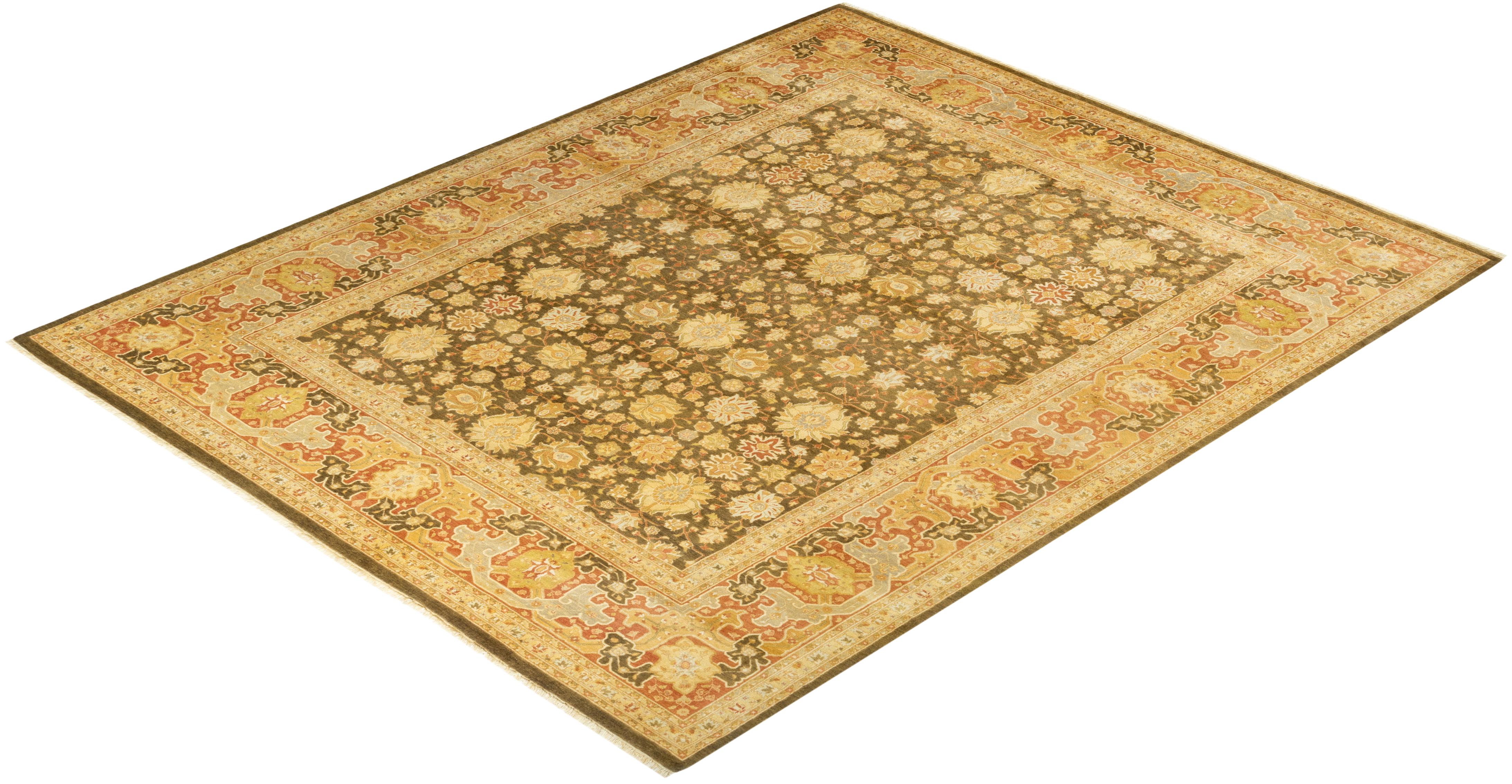 With understated palettes and allover designs, the rugs in the Mogul Collection will bring timeless sophistication to any room. Influenced by a spectrum of Turkish, Indian, and Persian designs, the artisans who handweave these wool rugs imbue