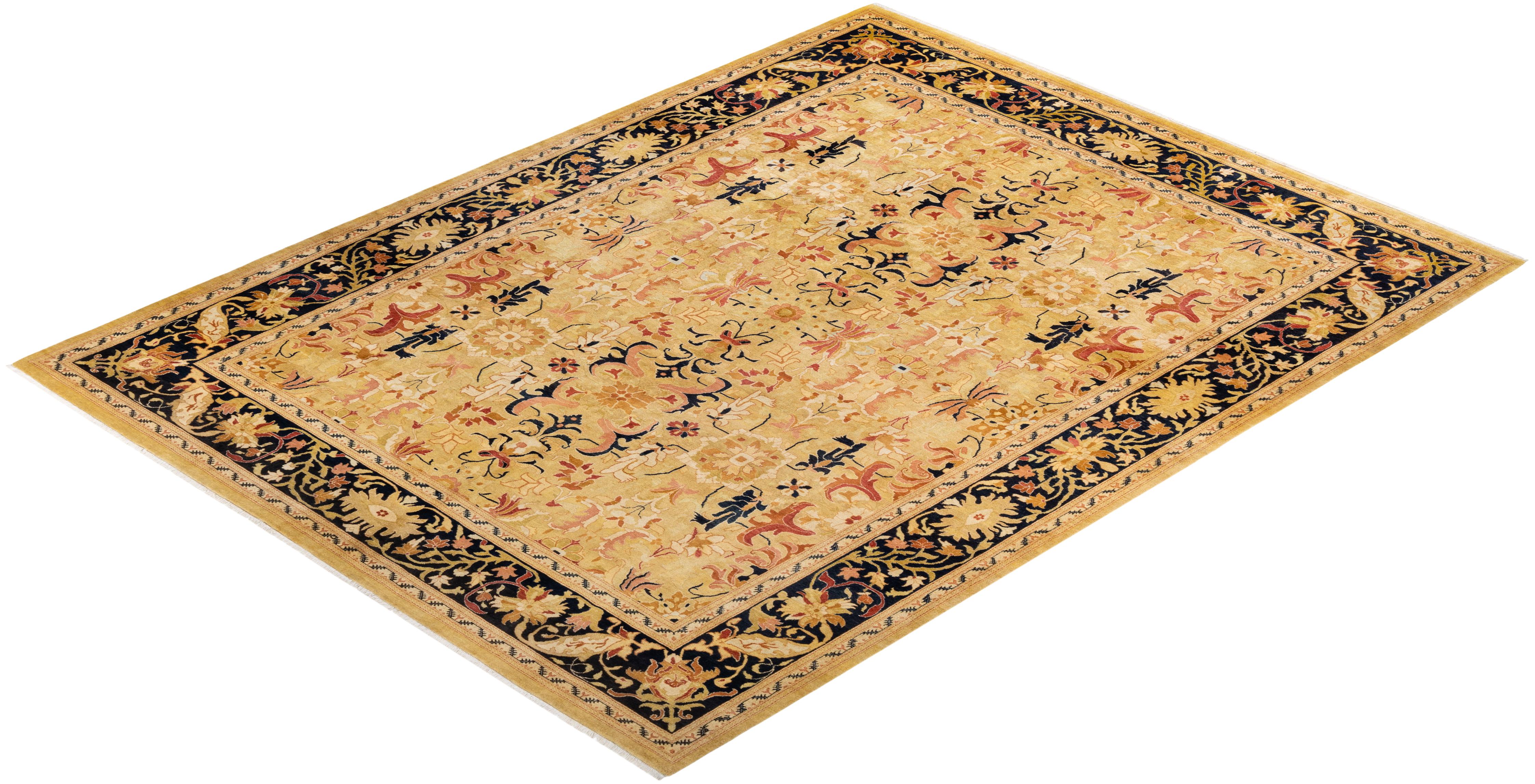 Las alfombras de la colección Mogul, con sus colores discretos y sus diseños en toda la superficie, aportarán una sofisticación atemporal a cualquier habitación. Influenciadas por un espectro de diseños turcos, indios y persas, los artesanos que
